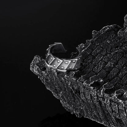 Vintage Cyberpunk Handmade Armor Ring