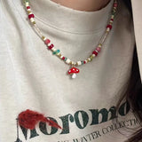 Aesthetic Y2K Colorful Bird Pendant Necklace