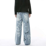 Essential Hand-Painted Scrawl Denim Jeans