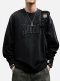 Ripped Casual Heavyweight Cotton Sweatshirt