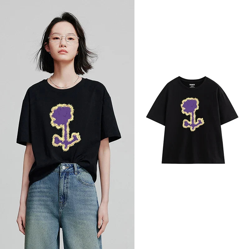 Stylish Short Sleeve Spring T-Shirt
