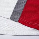 Retro Patchwork Graphic Mesh Jersey Polo Sport T-Shirt