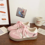 Stylish Embroidered Lace-Up Jogging Sneaker