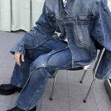 Versatile Korean Style Washed Denim Jacket