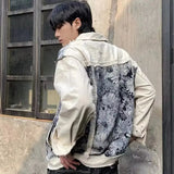 Vintage Sensible Couple Jacquard Denim Jacket