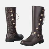 Comfy Large Size Retro Mid-Calf Boots