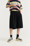 Elegant Pleated Suit Jorts