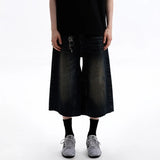 Vintage Washed Soft Touch Straight Denim Jeans
