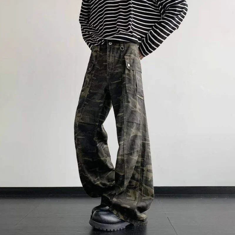 Men Camouflage Casual Cargo Pants