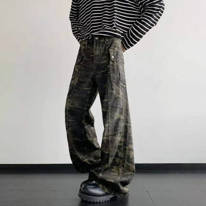 Men Camouflage Casual Cargo Pants