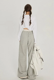 High Waist Elastic Wide Leg Sweatpants