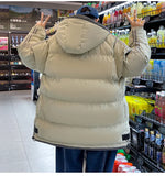 Warm Cotton Striped Sleeve Puffer Jacket