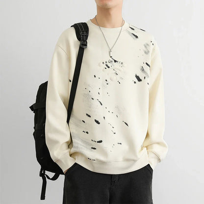 Abstract Paint Splatter Sweatshirt
