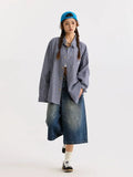 Fashionable Casual Stripe Long Sleeve Shirt