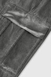 Solid Color Footed Pants