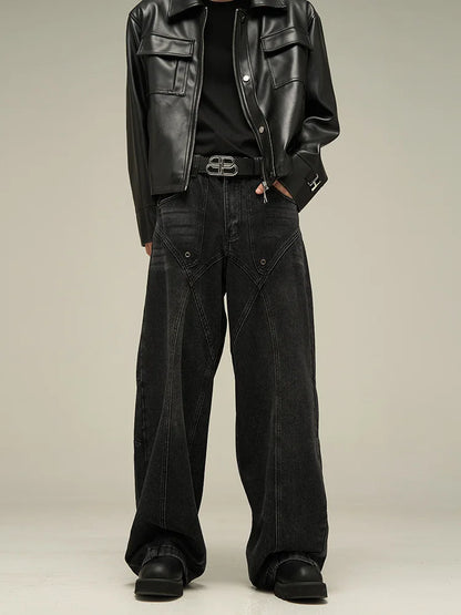Wide Leg Vintage Washed Baggy Jeans