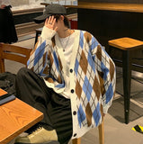 Argyle Oversized Cardigan
