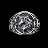 Y2K Adjustable Punk Gothic Unicorn Ring