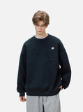 Streetwear Casual Embroidered O-Neck Sweatshirt