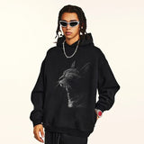Animal Meditation Cat Graphic Hoodie