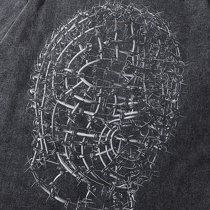 Labyrinth Mind Oversized Gothic T-shirt