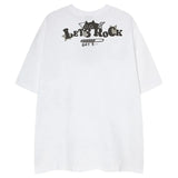 Y2K Funny Black Cat Cartoon Graphic Cotton T-Shirt