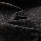 Thick Warm Leopard Print Fleece Fur Collar Jacket