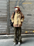 Y2k Vintage Embroidery Windbreaker Jacket
