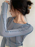 Solid Bright Line Long Sleeve T-shirt