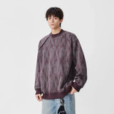 Cozy Textured Raglan Crew Neck Sweatshirt