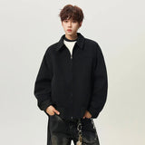 Fashionable Hip Hop Lapel Zipper Jacket