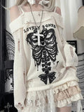 Y2k Loose Gothic Knitted Sweater