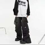 Model wearing the black Urban Pioneer Utility Pants