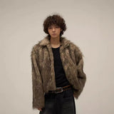 Luxurious Faux Fur Winter Coat Jacket