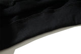 F Wave Black Solid Hoodie