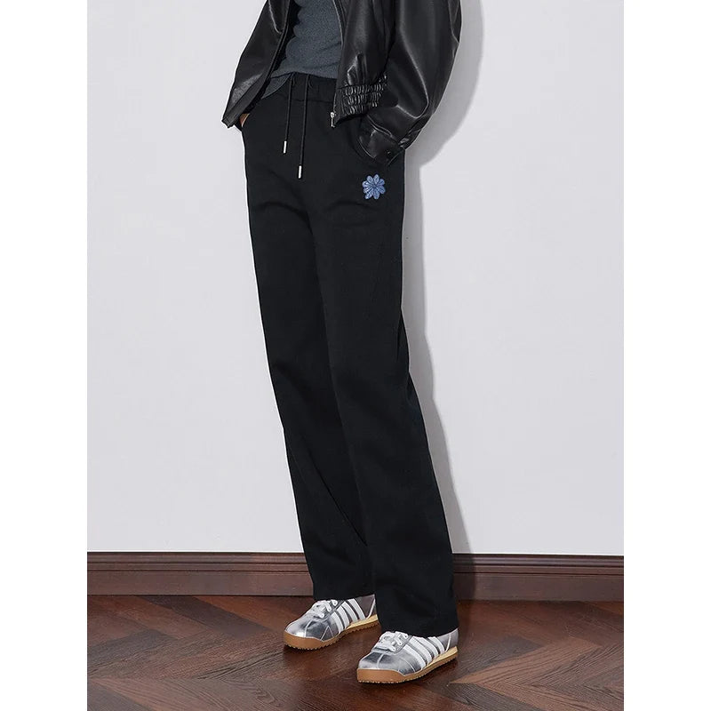 New Denim Flower Autumn Sweatpants