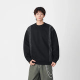 Y2K Retro Patchwork Heavyweight Sweatshirt