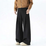 American Wide Leg Pleated Trousers
