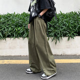 Versatile Loose Straight Cotton Wide Leg Pants