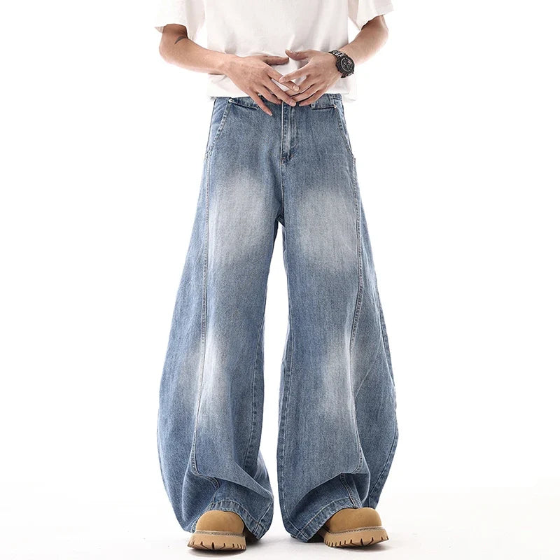Original Gradient Washed Loose Wide Leg Jeans