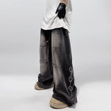 Retro Baggy American Style Denim Wide Leg Jeans
