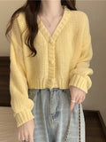 Soft Girl Knitted Button-Up Sweater