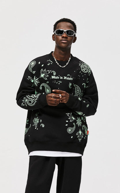 Luminous Paisley Sweatshirt
