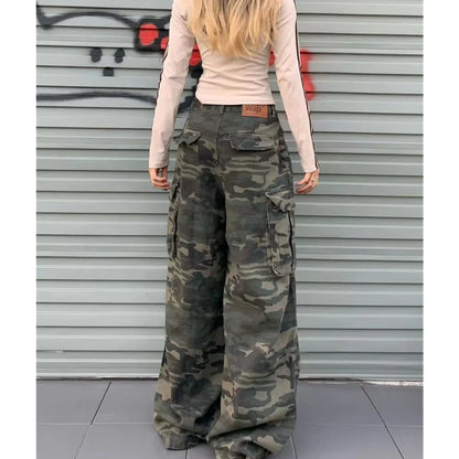 Model  wearing the army green  Ranger's Cargo Jeans
