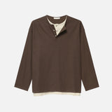 High-Quality Fake Two Piece Long Sleeve T-Shirt