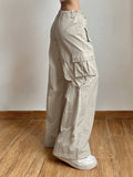 Patchwork Light Khaki Cargo Pants