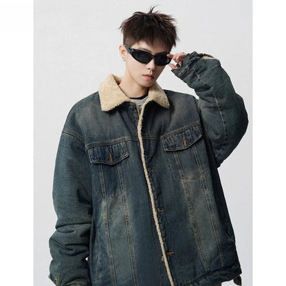 High Quality Thickened Cotton Denim Jacket