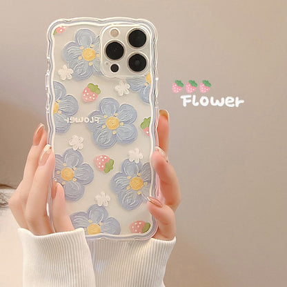 Flowers & Strawberries iPhone Case