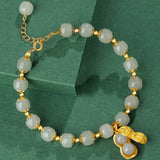 Luxurious Hotan Jade Peanut Bracelet