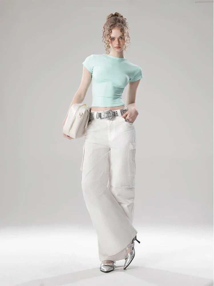 Women's Solid Color Crop Top